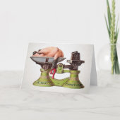 Victoriaans Turkije Kerst Kaart (Voorkant)