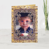 Victoriaans Tussenvoegsel Uw Eigen Afbeelding Feestdagen Kaart (Voorkant)