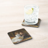 Victoriaans twee jonge meisjes in nood bier onderzetter (Rechterzijde)