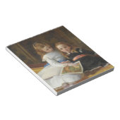 Victoriaans twee jonge meisjes in nood notitieblok (Schuin)