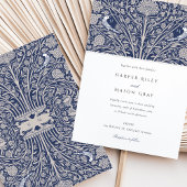 Victoriaans tweelingvogels Monogram bruiloft Kaart