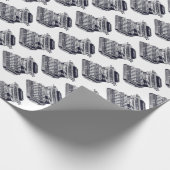 /Victoriaans typemachine-gravering Cadeaupapier (Hoek)