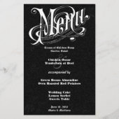  Victoriaans typografie Chalkboard Wedding (Voorkant)