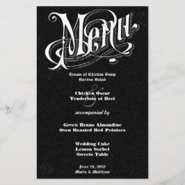 Victoriaans typografie Chalkboard Wedding