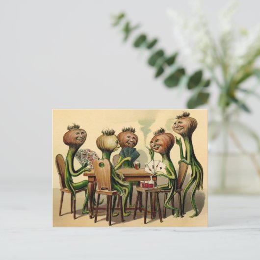  Victoriaans uithangspel Briefkaart (Staand voorkant)