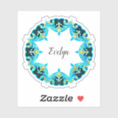 Victoriaans Uitmuntend Klassiek Ontwerp Uw Eigen Sticker (Vel)