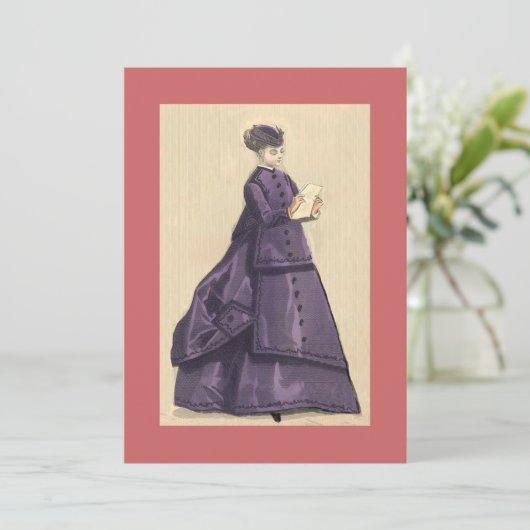 Victoriaans uitnodiging (Staand voorkant)