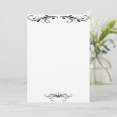 Victoriaans uitnodiging (Staand voorkant)