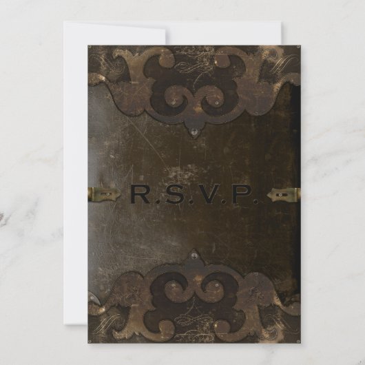 Victoriaans uitnodiging tot het sturen van ridderr (Achterkant)