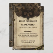 Victoriaans uitnodiging tot het sturen van ridderr (Voorkant / Achterkant)