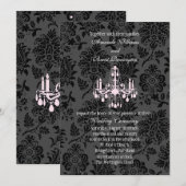 Victoriaans uitnodiging tot huwelijk in Damasverba (Voorkant / Achterkant)