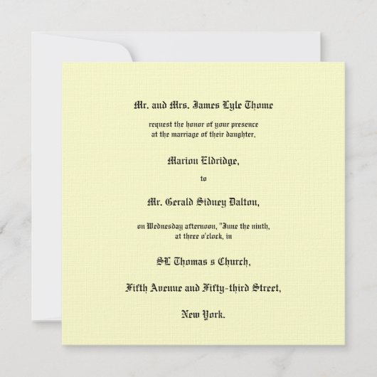 Victoriaans uitnodiging tot inschrijving Circa 190 (Voorkant)