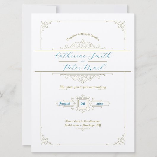 Victoriaans uitnodiging tot weddenschap (Voorkant)