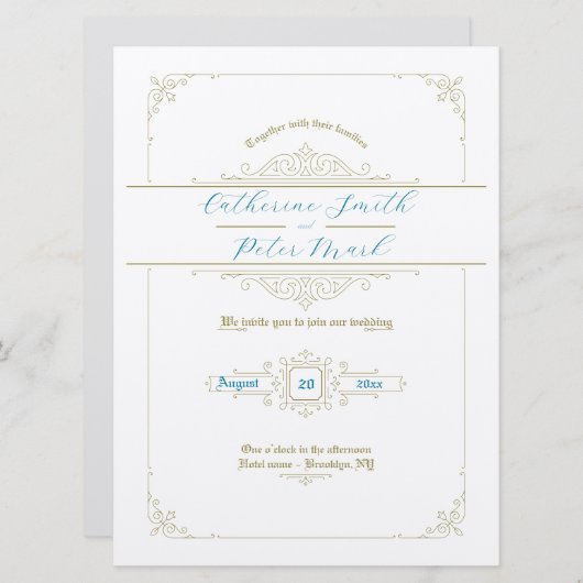 Victoriaans uitnodiging tot weddenschap (Voorkant / Achterkant)