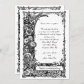 Victoriaans uitnodiging tot weddenschappen (Voorkant / Achterkant)
