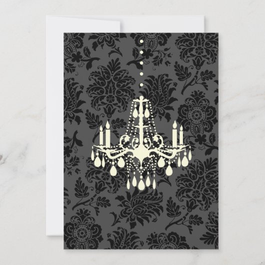 Victoriaans uitnodiging tot weduwschap tussen Dama (Achterkant)