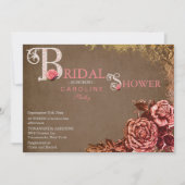 Victoriaans Uitnodiging van de Bridal van het Roo (Voorkant)