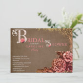 Victoriaans Uitnodiging van de Bridal van het Roo (Staand voorkant)