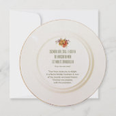 Victoriaans uitnodiging van de Engelse Tea Party (Achterkant)