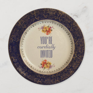  Victoriaans uitnodiging van de Engelse Tea Party