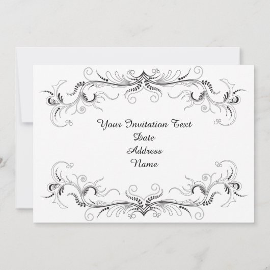  Victoriaans uitnodiging van de Mode van de Dames (Achterkant)