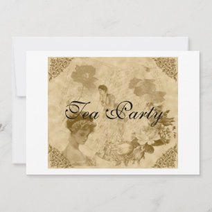 Victoriaans uitnodiging van Tea Party