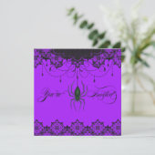 Victoriaans uitnodiging voor berry Spider (Staand voorkant)