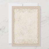 Victoriaans uitnodiging voor bruiloft (Achterkant)