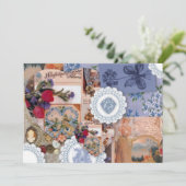 Victoriaans uitnodiging voor bruiloft (Staand voorkant)