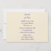 Victoriaans uitnodiging voor bruiloft (Achterkant)