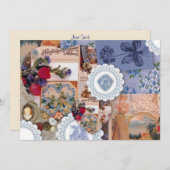 Victoriaans uitnodiging voor bruiloft (Voorkant / Achterkant)