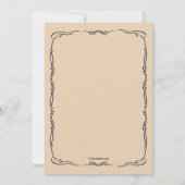 Victoriaans uitnodiging voor de binnenpartij van F (Achterkant)