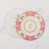 Victoriaans uitnodiging voor een hoge theaterparti (Voorkant / Achterkant)