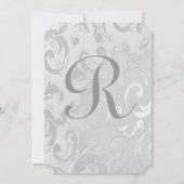 Victoriaans uitnodiging voor het vieren van vogelp (Achterkant)