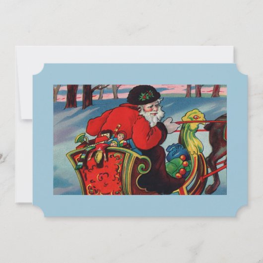 Victoriaans uitnodiging voor kerstmis (Voorkant)