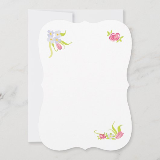 Victoriaans uitnodigingen van Tea Party om gestape (Achterkant)