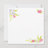 Victoriaans uitnodigingen van Tea Party om gestape (Achterkant)