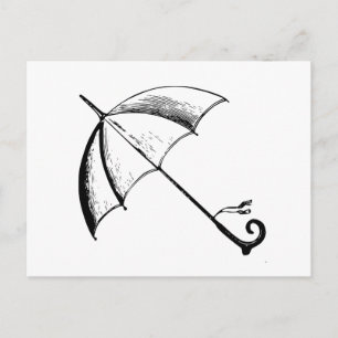 Victoriaans Umbrella Briefkaart