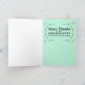 Victoriaans Universal Employee Anniversary Card Kaart (Binnen)