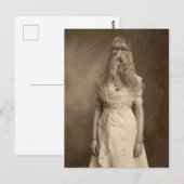 Victoriaans Vader een Vrouw Facial Hair Briefkaart (Voorkant / Achterkant)