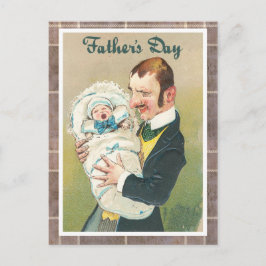 Victoriaans Vaderdag Briefkaart