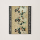  Victoriaans Vaderdag, het zijn Triplets. Legpuzzel (Verticaal)