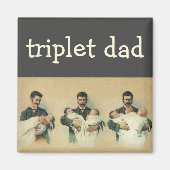  Victoriaans Vaderdag, het zijn Triplets. Magneet (Voorkant)