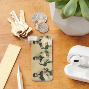  Victoriaans Vaderdag, het zijn Triplets. Sleutelhanger