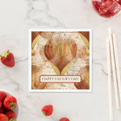 Victoriaans Vaderdag van Steampunk Hot Air-luchtba Servet (Insitu)