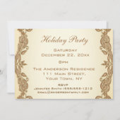  Victoriaans vakantiehuis kerstfeest Kaart (Achterkant)