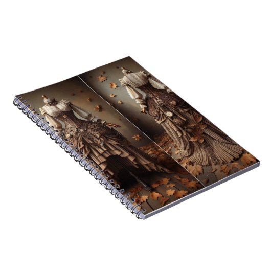 Victoriaans val verlaat Mode ontwerp Notitieboek (Rechterzijde)