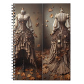 Victoriaans val verlaat Mode ontwerp Notitieboek (Voorkant)