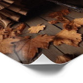 Victoriaans val verlaat Mode ontwerp Perfect Poster (Hoek)