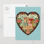Victoriaans Valentijn aan Mijn Liefde II Feestdagenkaart (Voorkant / Achterkant)